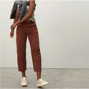 Everlane The Utility Barrel Pant Sz 2 Rosewood High Waist